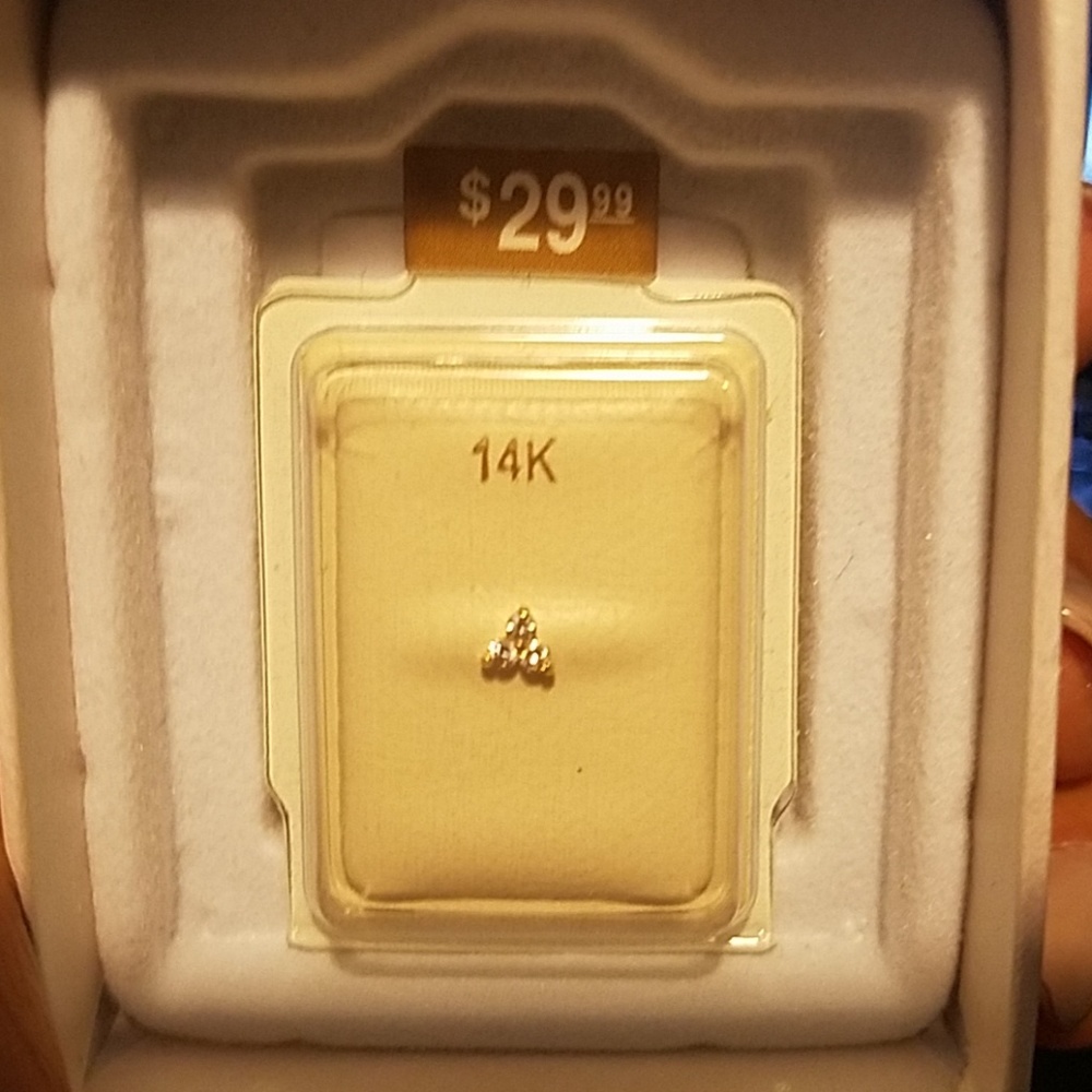 14k gold nose ring
